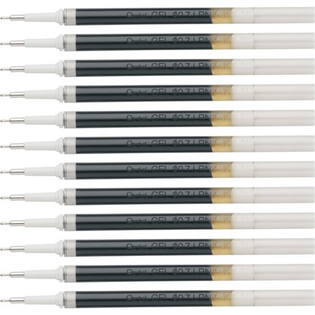 EnerGel Retractable Liquid Pen Refills - 0.70 mm, Medium Point - Black Ink - Smudge Proof, Smear Proof, Quick-drying Ink, Glob-f