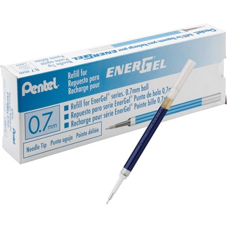 EnerGel Retractable Liquid Pen Refills - 0.70 mm, Medium Point - Blue Ink - Smudge Proof, Smear Proof, Quick-drying Ink, Glob-fr