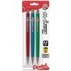 Pentel Sharp Premium Mechanical Pencils - HB Lead - 5 mm Lead Diameter - Refillable - Black Lead - Assorted Barrel - 3 / Pack