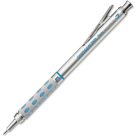 Pentel GraphGear 1000 Automatic Drafting Pencils - 2 Lead - 0.7 mm Lead Diameter - Refillable - Blue Barrel - 1 Each