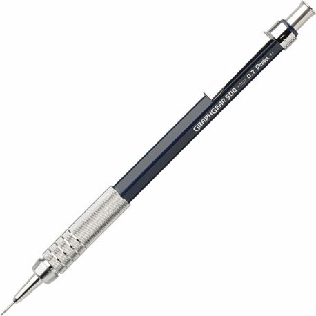 Pentel Graph Gear 500 Mechanical Pencils - 2 Lead - 0.7 mm Lead Diameter - Refillable - Blue Barrel - 1 Each