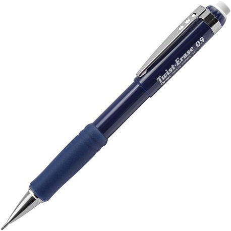 Pentel Twist-Erase III Mechanical Pencils - 2 Lead - 0.9 mm Lead Diameter - Refillable - Blue Barrel - 1 Each