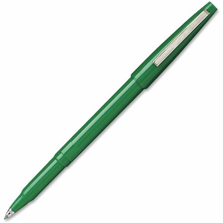 Pentel Rolling Writer Pens - Medium Pen Point - 0.8 mm Pen Point Size - Green - Green Plastic Barrel - 1 Dozen