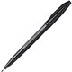 Pentel Fiber-tipped Sign Pens - Bold Pen Point - Black Water Based Ink - Black Barrel - Fiber Tip - 12 / Dozen