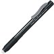 Pentel Rubber Grip Clic Eraser - Black - Black - Pen - Refillable - 1 Each - Retractable, Latex-free Grip, Ghost Resistant, Pock