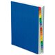 Pendaflex A-Z Oxford Desk File/Sorters - 20 Printed Tab(s) - Character - A-Z - Blue Divider - Multicolor Mylar Tab(s) - Recycled