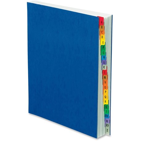 Pendaflex A-Z Oxford Desk File/Sorters - 20 Printed Tab(s) - Character - A-Z - Blue Divider - Multicolor Mylar Tab(s) - Recycled