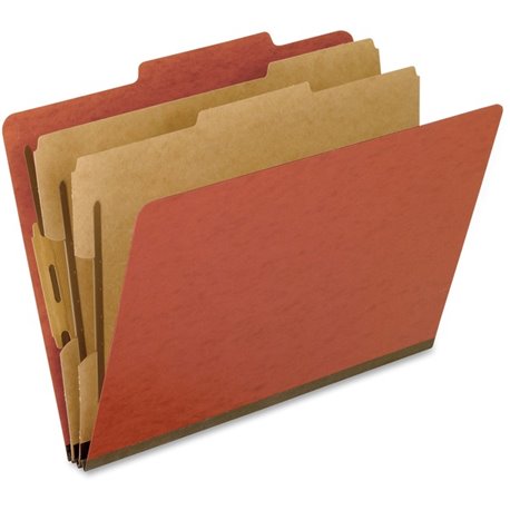 Pendaflex 2/5 Tab Cut Letter Recycled Classification Folder - 8 1/2" x 11" - 2" Expansion - 4 Fastener(s) - 2" Fastener Capacity