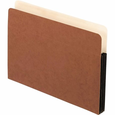 Pendaflex Letter Recycled File Pocket - 8 1/2" x 11" - 3 1/2" Expansion - Redrope, Fiber - Red Fiber - 30% Recycled - 10 / Box