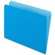 Pendaflex Letter Recycled Top Tab File Folder - 8 1/2" x 11" - Blue - 30% Recycled - 100 / Box