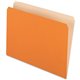 Pendaflex Letter Recycled Top Tab File Folder - 8 1/2" x 11" - Orange - 30% Recycled - 100 / Box