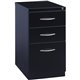 Lorell Premium Box/Box/File Mobile File Cabinet with Arch Pull - 15" x 22.9" x 27.8" - 3 x Drawer(s) for Box, File - Letter - Ba