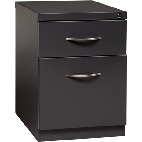 Lorell Premium Box/File Mobile File Cabinet with Arm Pull - 15" x 19.9" x 21.8" - 2 x Drawer(s) for Box, File - Letter - Vertica