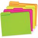 Pendaflex 1/3 Tab Cut Letter Recycled Top Tab File Folder - 8 1/2" x 11" - 150 Sheet Capacity - Top Tab Location - Assorted Posi