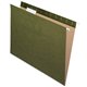 Pendaflex 1/5 Tab Cut Letter Recycled Hanging Folder - 8 1/2" x 11" - Internal Pocket(s) - Standard Green - 10% Recycled - 25 / 