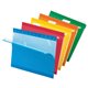 Pendaflex 1/5 Tab Cut Letter Recycled Hanging Folder - 8 1/2" x 11" - Blue, Red, Orange, Yellow, Green - 10% Recycled - 25 / Box