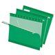 Pendaflex 1/5 Tab Cut Letter Recycled Hanging Folder - 8 1/2" x 11" - Bright Green - 10% Recycled - 25 / Box