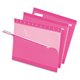 Pendaflex 1/5 Tab Cut Letter Recycled Hanging Folder - 8 1/2" x 11" - Pink - 10% Recycled - 25 / Box