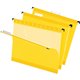 Pendaflex 1/5 Tab Cut Letter Recycled Hanging Folder - 8 1/2" x 11" - Yellow - 10% Recycled - 25 / Box