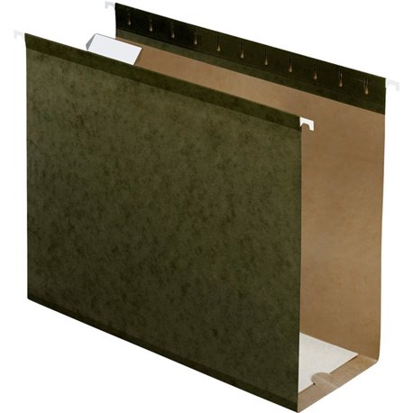 Pendaflex Letter Recycled Hanging Folder - 4" Folder Capacity - 8 1/2" x 11" - Folder - Pressboard - Standard Green - 10% Recycl