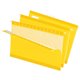 Pendaflex 1/5 Tab Cut Legal Recycled Hanging Folder - 8 1/2" x 14" - Yellow - 10% Recycled - 25 / Box