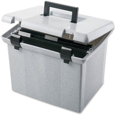 Pendaflex Portafile File Storage Box - External Dimensions: 14" Width x 11.1" Depth x 11" Height - Granite - For File - 1 Each