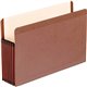 Pendaflex Straight Tab Cut Legal Recycled File Pocket - 8 1/2" x 14" - 7" Expansion - Red Fiber, Polyester - Red Fiber - 30% Rec