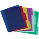 Pendaflex 1/3 Tab Cut Letter Top Tab File Folder - 8 1/2" x 11" - Poly - Blue, Magenta, Yellow, Purple, Lime, Ice - 6 / Pack