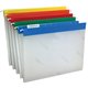 Pendaflex EasyView 1/5 Tab Cut Hanging Folder - 9 1/4" x 11 3/4" - Assorted Position Tab Position - Poly - Blue, Yellow, Red, Or