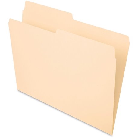 Pendaflex Essentials 1/2 Tab Cut Letter Recycled Top Tab File Folder - 8 1/2" x 11" - 3/4" Expansion - Top Tab Location - Assort