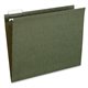 Pendaflex Essentials 1/5 Tab Cut Letter Recycled Hanging Folder - 8 1/2" x 11" - Standard Green - 100% Recycled - 25 / Box