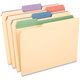 Pendaflex 1/3 Tab Cut Letter Recycled Top Tab File Folder - 8 1/2" x 11" - 225 Sheet Capacity - 3/4" Expansion - Assorted - 10% 