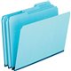 Pendaflex 1/3 Tab Cut Letter Recycled Top Tab File Folder - 8 1/2" x 11" - 1" Expansion - Top Tab Location - Assorted Position T