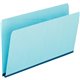 Pendaflex Legal Recycled Top Tab File Folder - 8 1/2" x 14" - 1" Expansion - Tyvek, Pressboard - Blue - 65% Recycled - 25 / Box