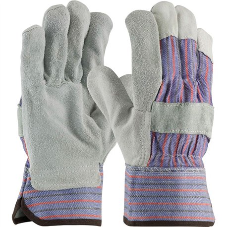 PIP ProtectiveLeather Palm Work Gloves - Large Size - Gunn-cut - White - Comfortable, Durable, Wear Resistant, Breathable, Flexi