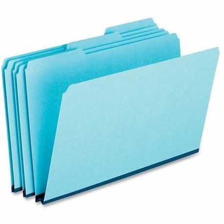 Pendaflex 1/3 Tab Cut Legal Recycled Top Tab File Folder - 8 1/2" x 14" - 1" Expansion - Top Tab Location - Assorted Position Ta