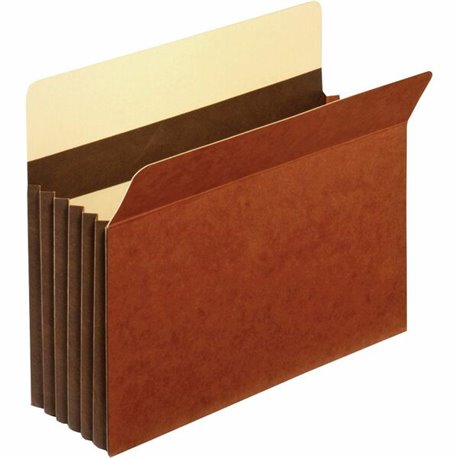 Pendaflex Letter Recycled Expanding File - 8 1/2" x 11" - 5 1/4" Expansion - Tyvek - Brown - 10% Recycled - 10 / Box