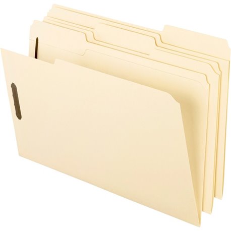 Pendaflex 1/3 Tab Cut Legal Recycled Top Tab File Folder - 8 1/2" x 14" - 2 Fastener(s) - 2" Fastener Capacity for Folder - Top 