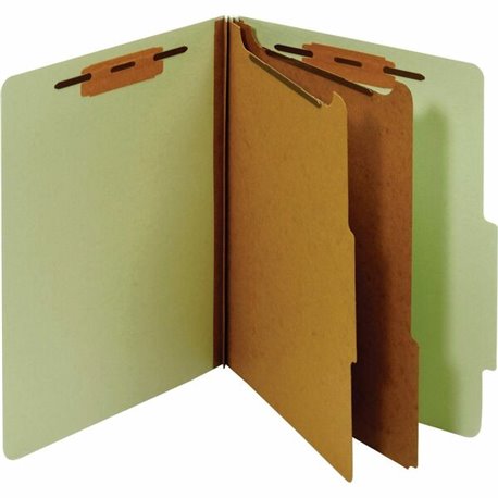 Pendaflex Letter Recycled Classification Folder - 8 1/2" x 11" - 1" Fastener Capacity for Folder - 2 Divider(s) - Pressboard, Ty