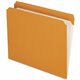 Pendaflex Straight Tab Cut Letter Recycled Top Tab File Folder - 8 1/2" x 11" - 3/4" Expansion - Orange - 10% Recycled - 100 / B