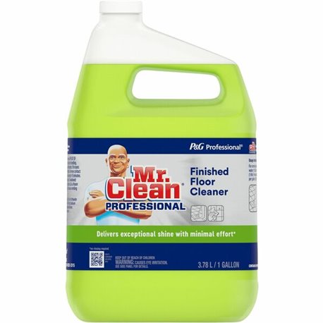 Mr. Clean Professional Finished Floor Cleaner - For Tile - Liquid - 128 fl oz (4 quart) - 1 Each - Residue-free - Yellow