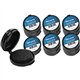 SICURIX Adhesive Fingerprint Ink Pads - 12 / Carton - 0.5" Height x 1.5" Width x 1.5" Depth - Black Ink - Black