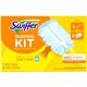 Swiffer Unscented Duster Kit - 5 pieces/Kit - 6 / Carton - Fiber - Blue, Yellow