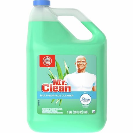 Mr. Clean Multipurpose Cleaner with febreze - For Multipurpose - 128 fl oz (4 quart) - Meadows & Rain ScentBottle - 1 Bottle - D