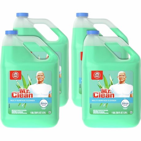 Mr. Clean Multipurpose Cleaner with febreze - For Multipurpose - 128 fl oz (4 quart) - Meadows & Rain ScentBottle - 4 / Carton -