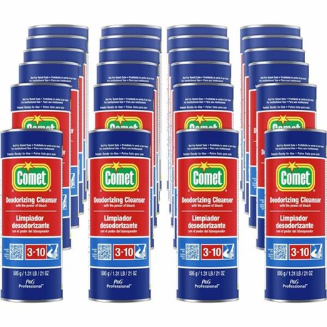 Comet Deodorizing Cleanser - For Multipurpose - 21 oz (1.31 lb) - 24 / Carton - Deodorize