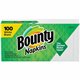 Bounty Quilted Napkins - 1 Ply - 12.10" x 12" - White - Paper - 100 / Pack