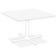 Lorell Hospitality Collection Tabletop - High Pressure Laminate (HPL) Square, White Top - 42" Table Top Width x 42" Table Top De