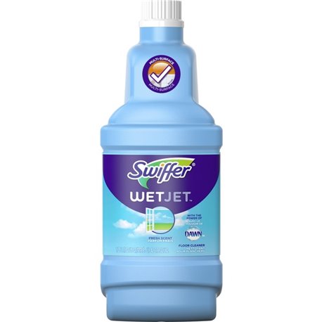 Swiffer WetJet Floor Cleaner - 42.2 fl oz (1.3 quart) - Open-Window Fresh Scent - 1 Bottle - Quick Drying, Haze-free, Streak-fre