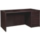 Lorell Prominence 2.0 3/4 Double-Pedestal Desk - 1" Top, 60" x 30"29" - 3 x File, Box Drawer(s) - Single Pedestal on Right Side 